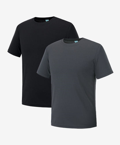 Men's Solid Color Round-Neck Top