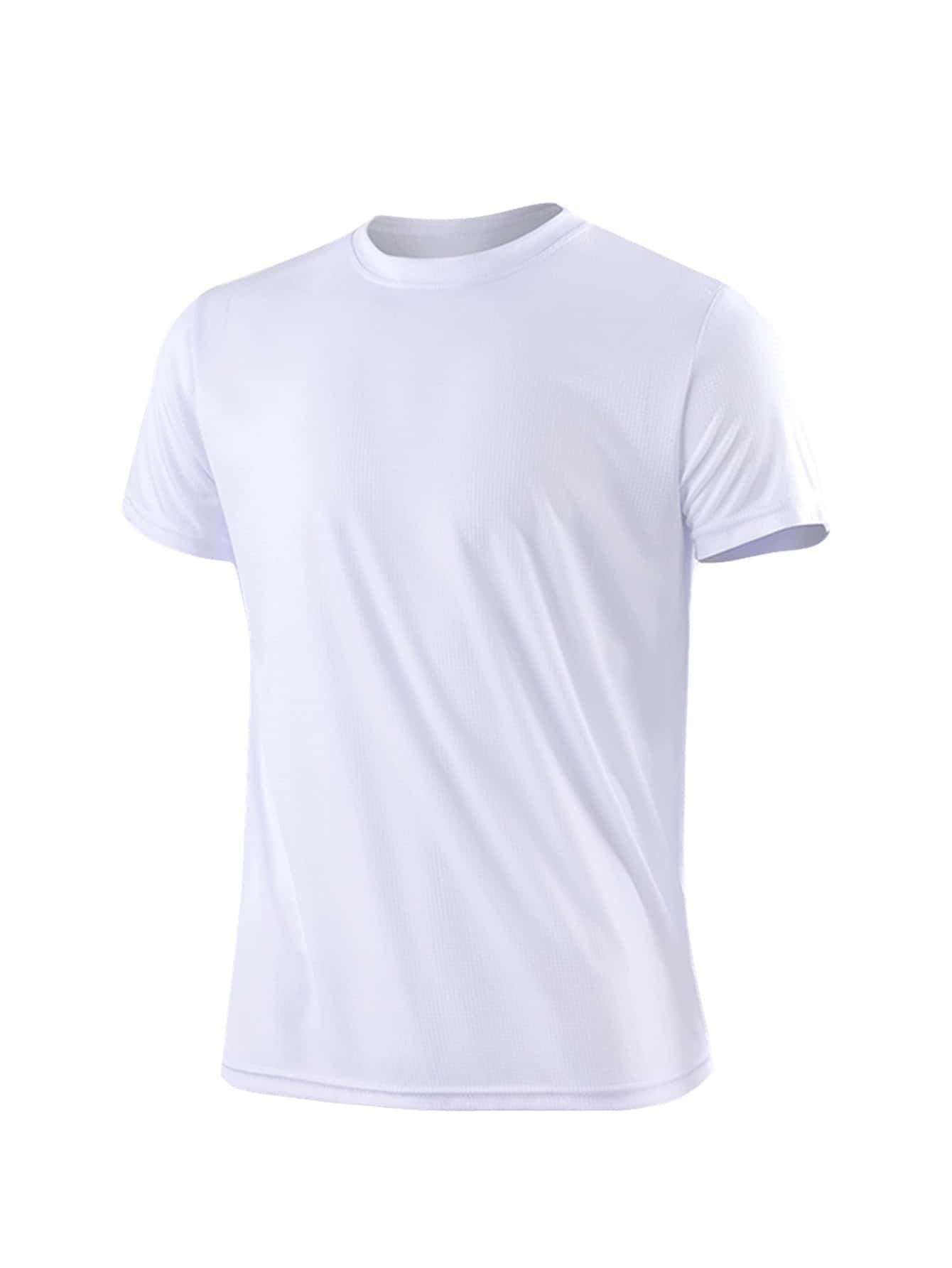 Men's Solid Color Round-Neck Top