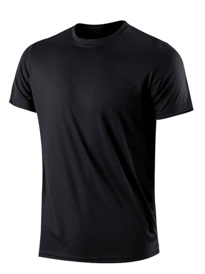 Men's Solid Color Round-Neck Top