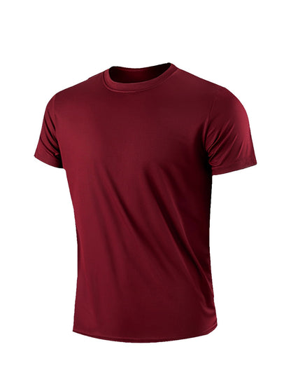 Men's Solid Color Round-Neck Top