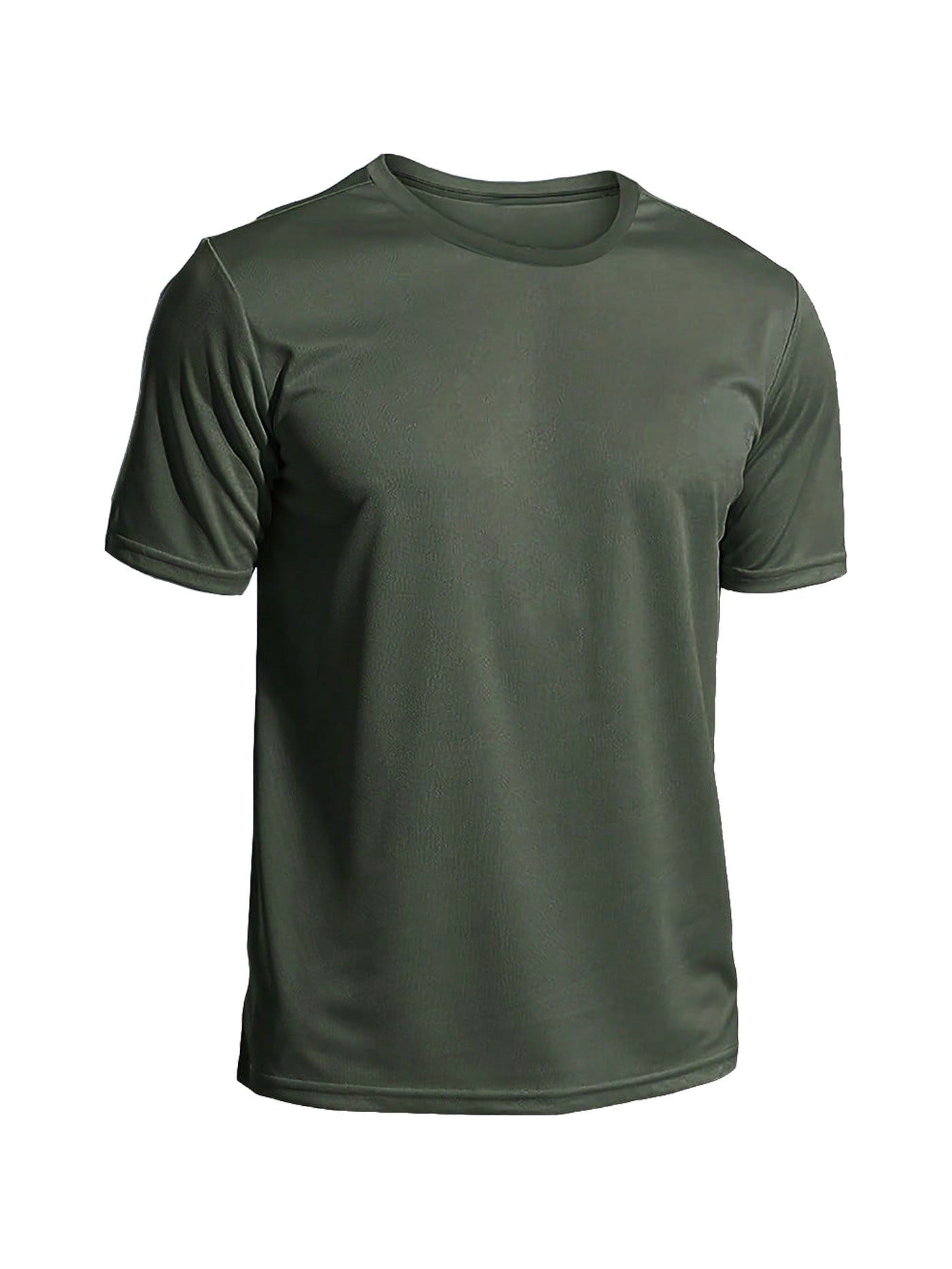 Men's Solid Color Round-Neck Top