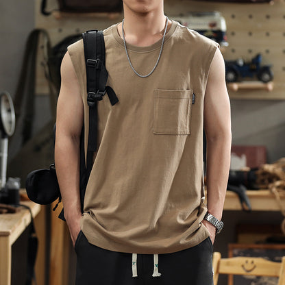 Men's solid-color turtleneck shirt