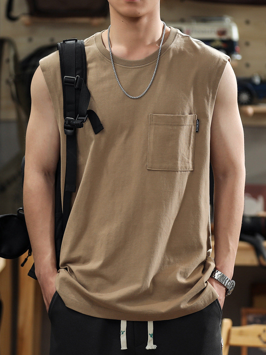 Men's solid-color turtleneck shirt