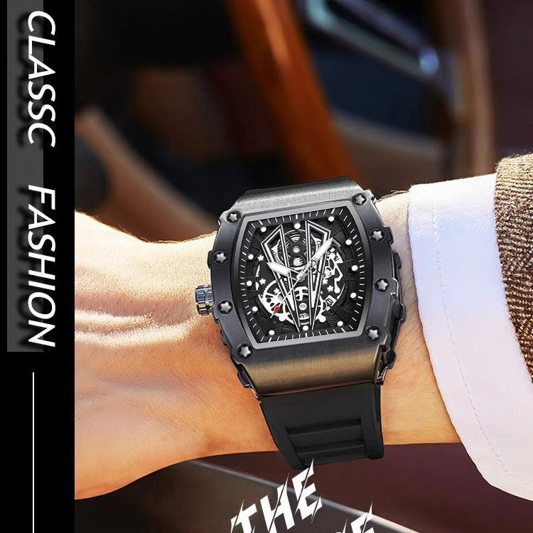 Men's Square Calendar Sports Quartz Watch