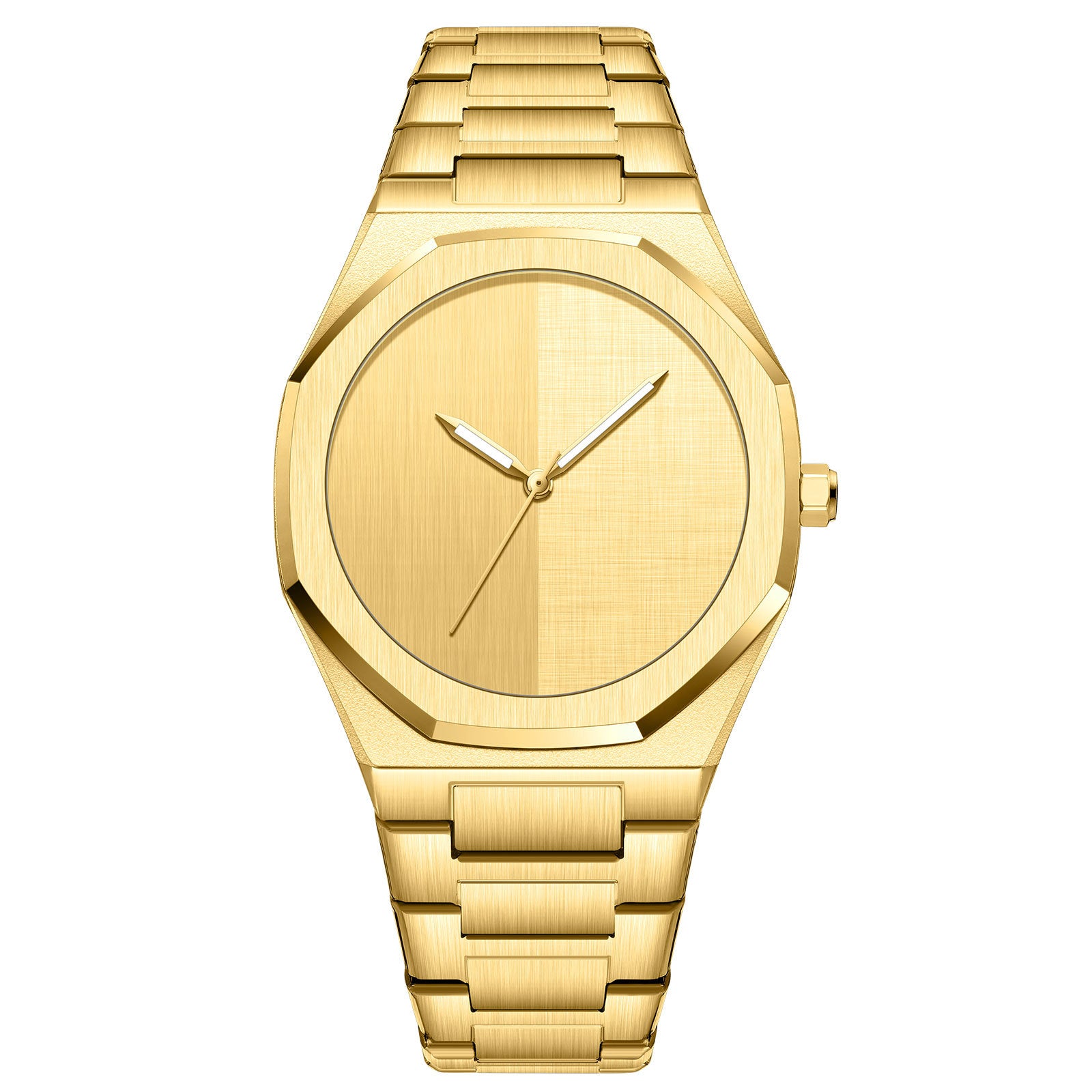 Men's Square Quartz Watch with Alloy Strap