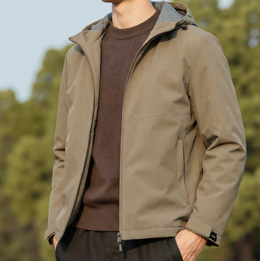 Men's Stab-Proof Outdoor Jacket with Hood