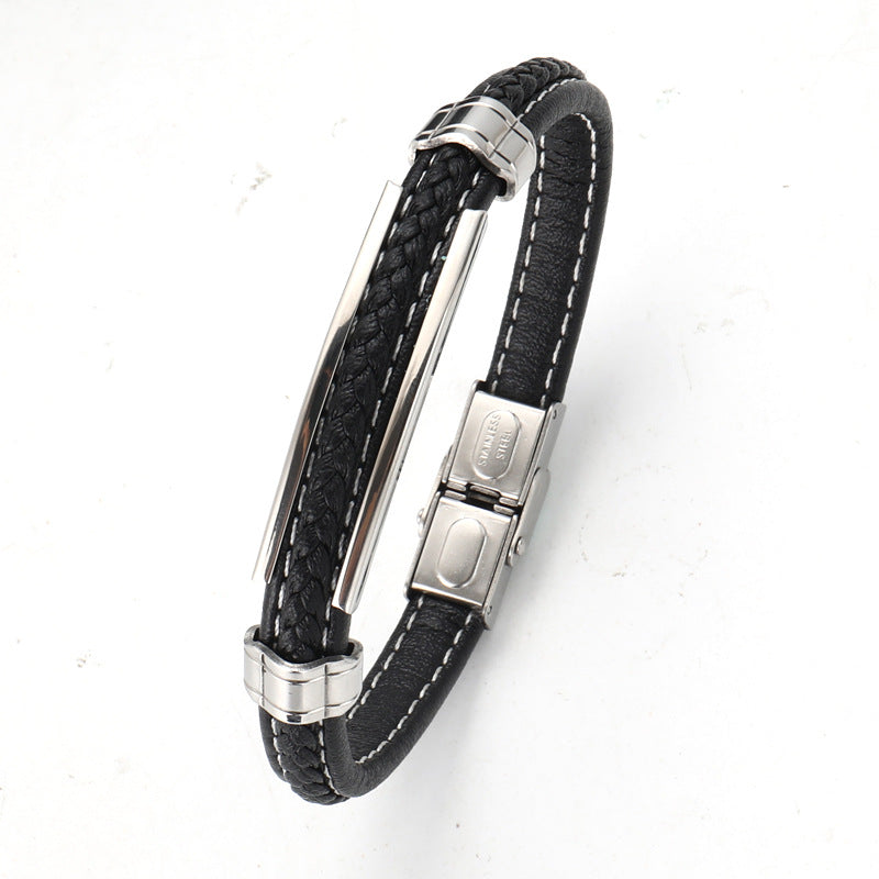 Men's Stainless Steel Engravable Bracelet