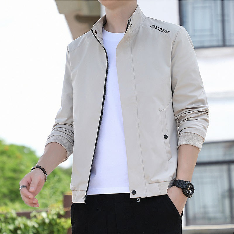 Men's Stand Collar Casual Jacket