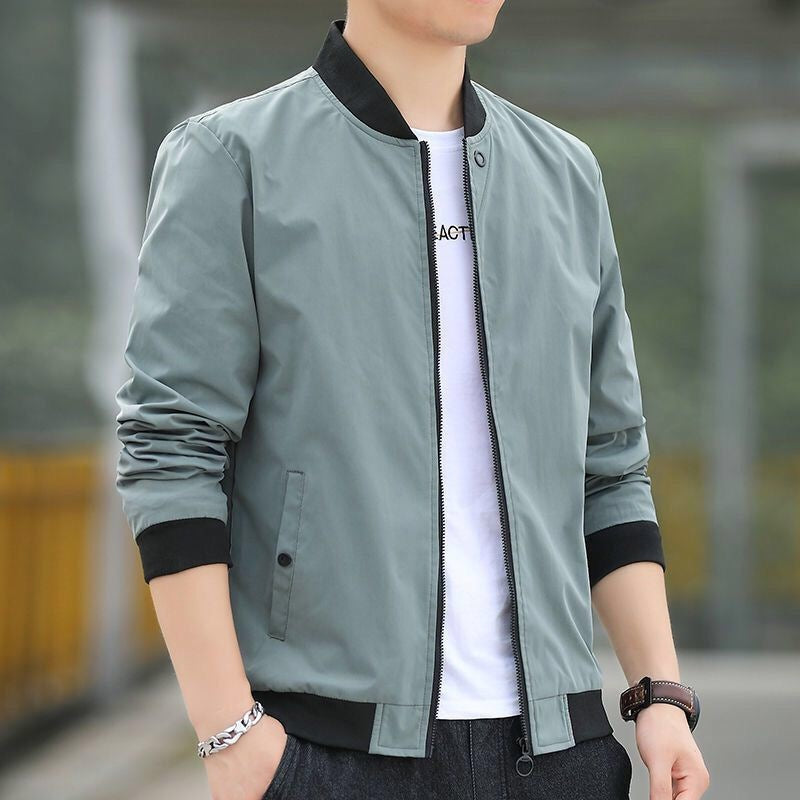 Men's Stand Collar Casual Jacket