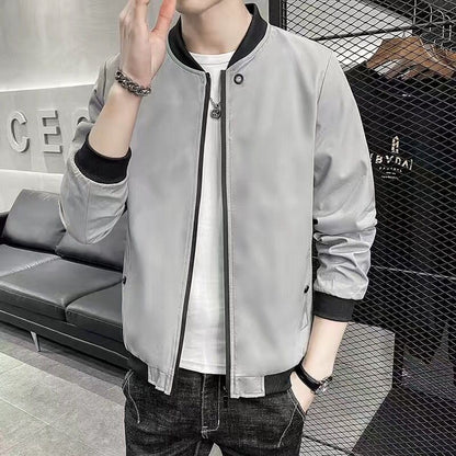 Men's Stand Collar Casual Jacket