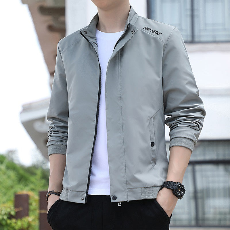 Men's Stand Collar Casual Jacket