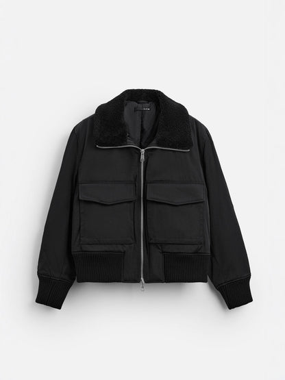 Men's Stand Collar Cotton Blend Jacket