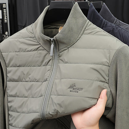Men's Stand Collar Fleece Jacket
