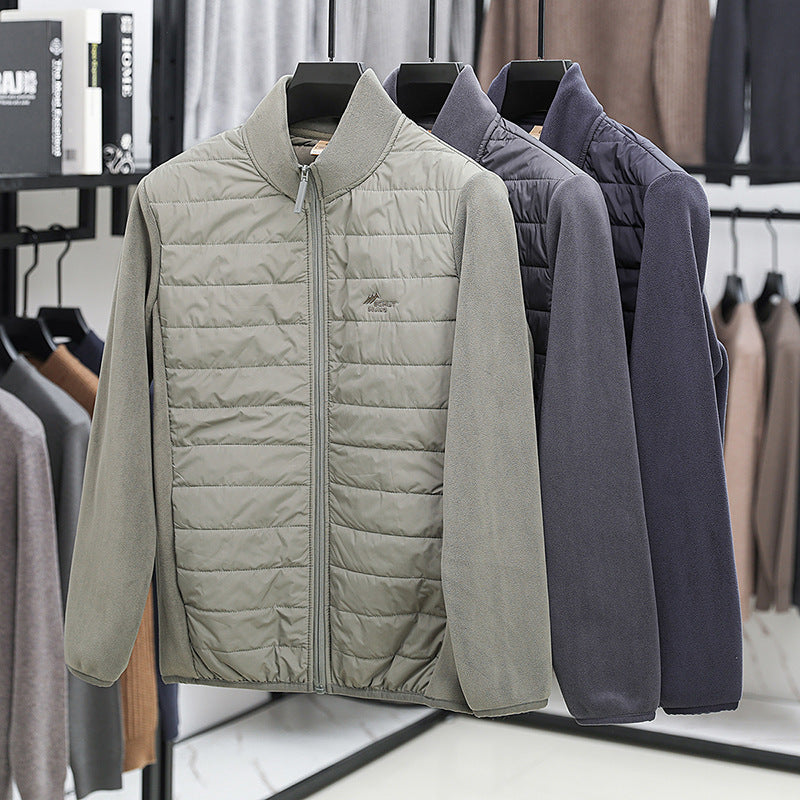 Men's Stand Collar Fleece Jacket