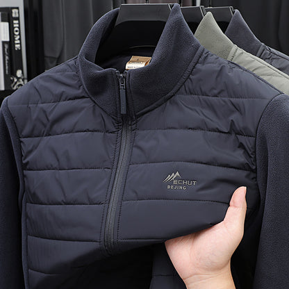 Men's Stand Collar Fleece Jacket