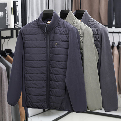 Men's Stand Collar Fleece Jacket
