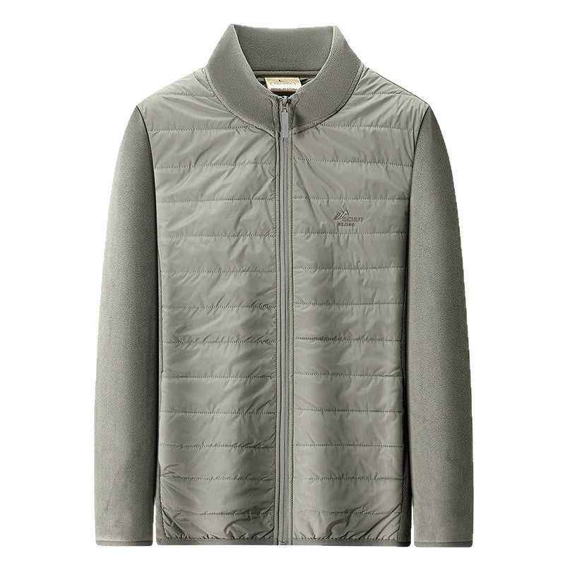 Men's Stand Collar Fleece Jacket