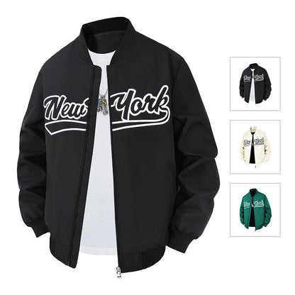 Men's Stand Collar Hooded Jacket
