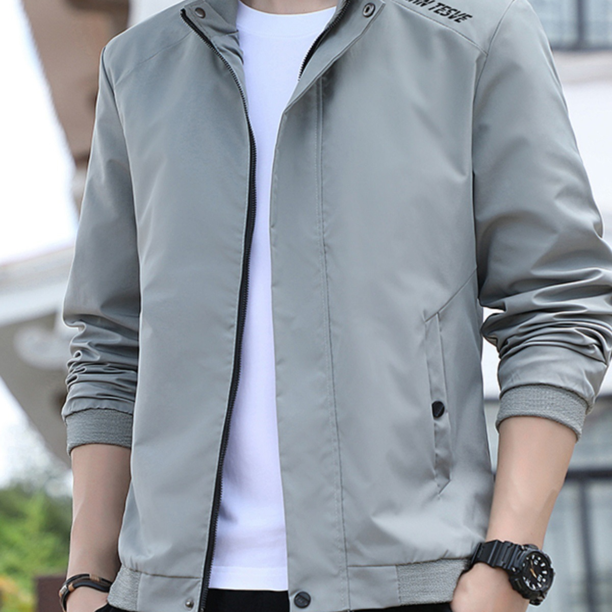 Men's Stand Collar Lightweight Jacket