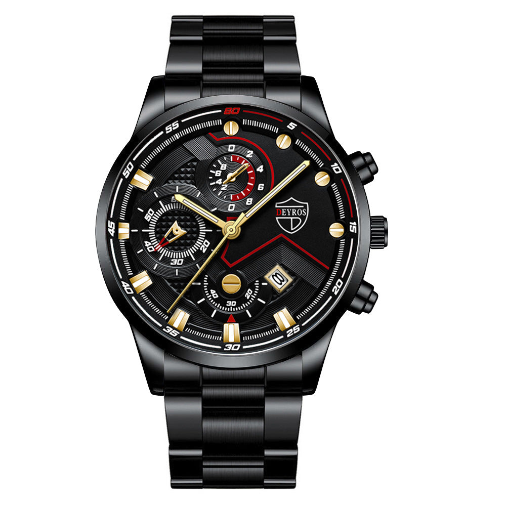 Men's Steel Band Quartz Watch