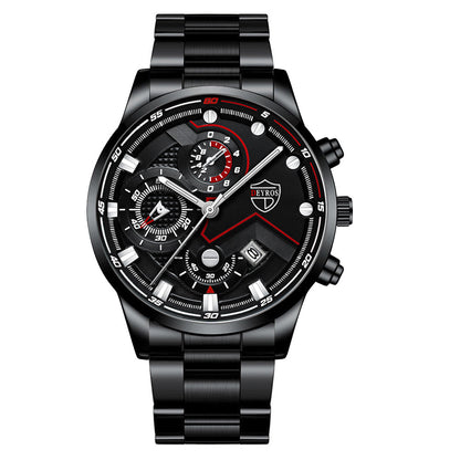 Men's Steel Band Quartz Watch