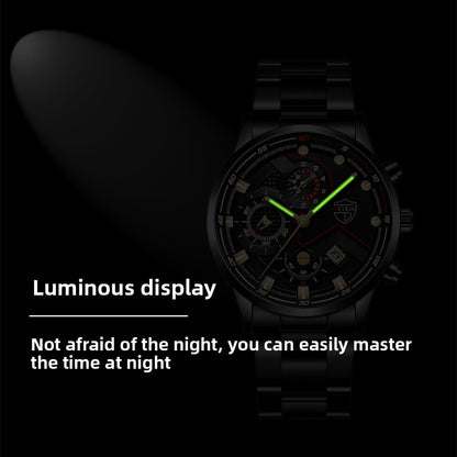 Men's Steel Band Quartz Watch