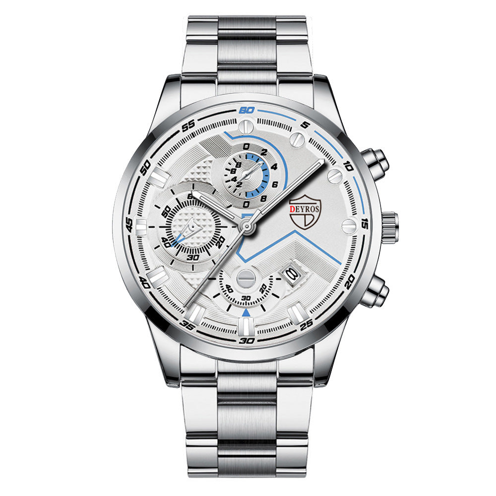 Men's Steel Band Quartz Watch