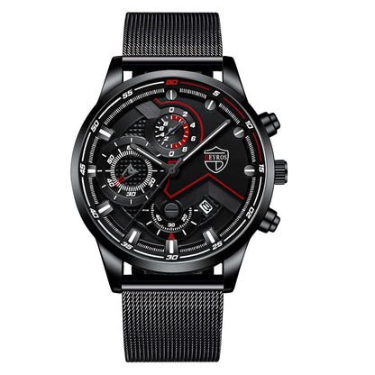 Men's Steel Band Quartz Watch
