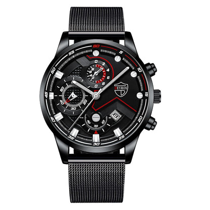 Men's Steel Band Quartz Watch