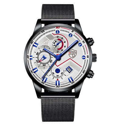 Men's Steel Band Quartz Watch