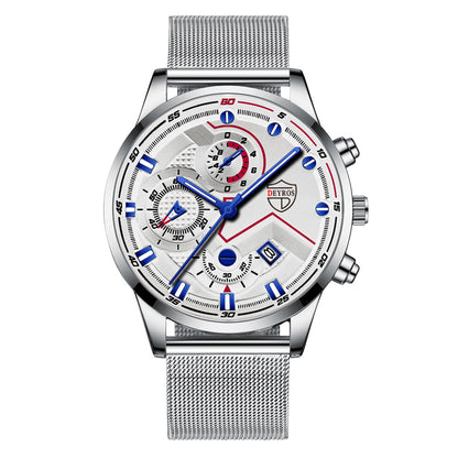Men's Steel Band Quartz Watch
