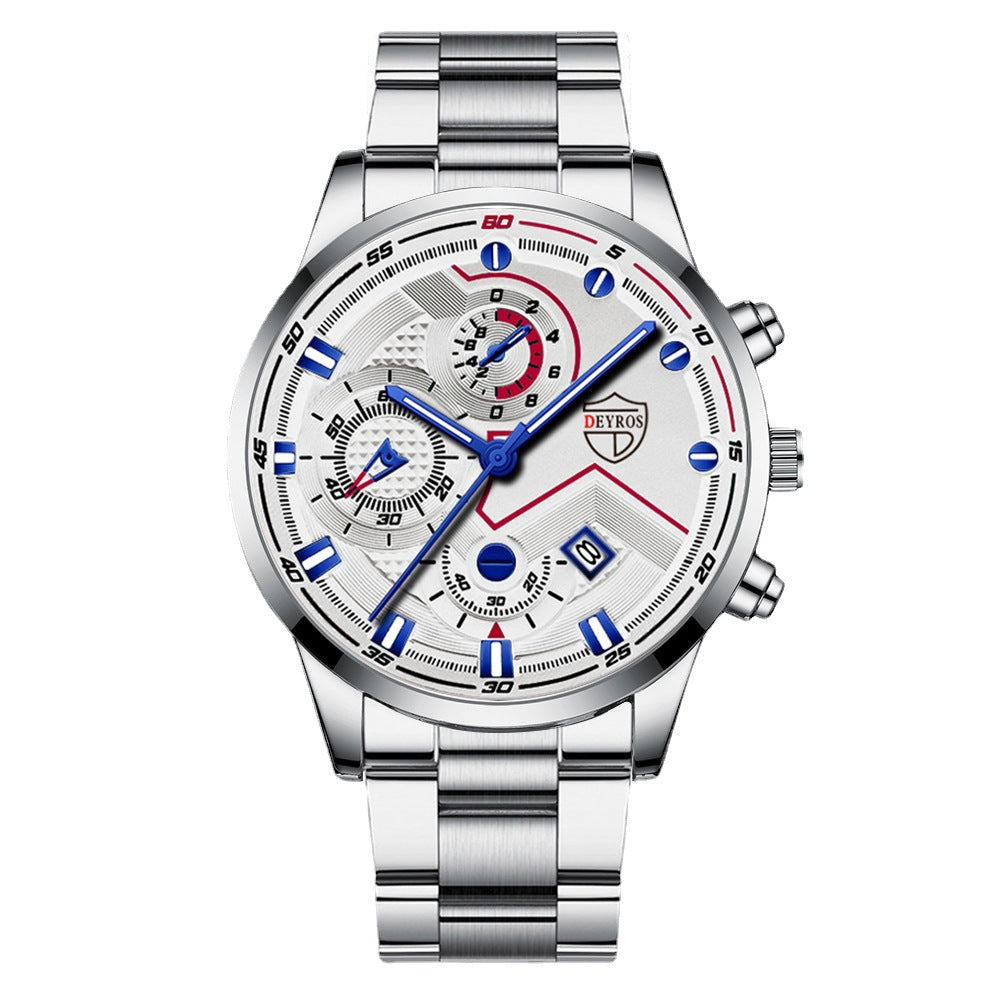 Men's Steel Band Quartz Watch