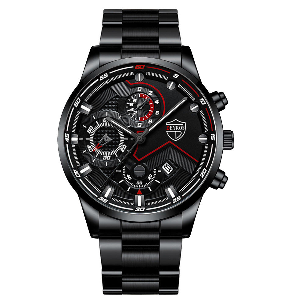 Men's Steel Band Quartz Watch
