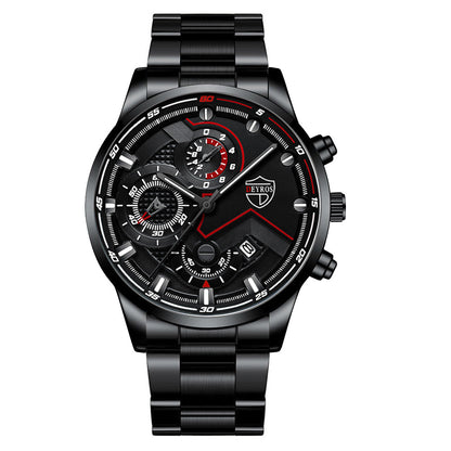 Men's Steel Band Quartz Watch
