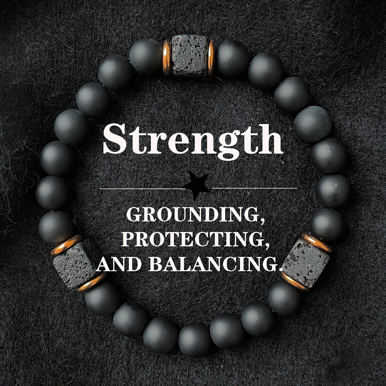 men‘s stone bracelet