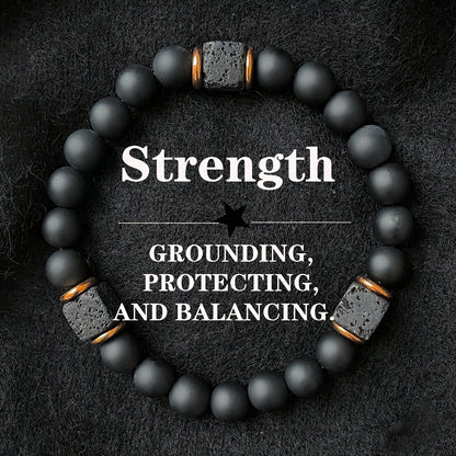 men‘s stone bracelet