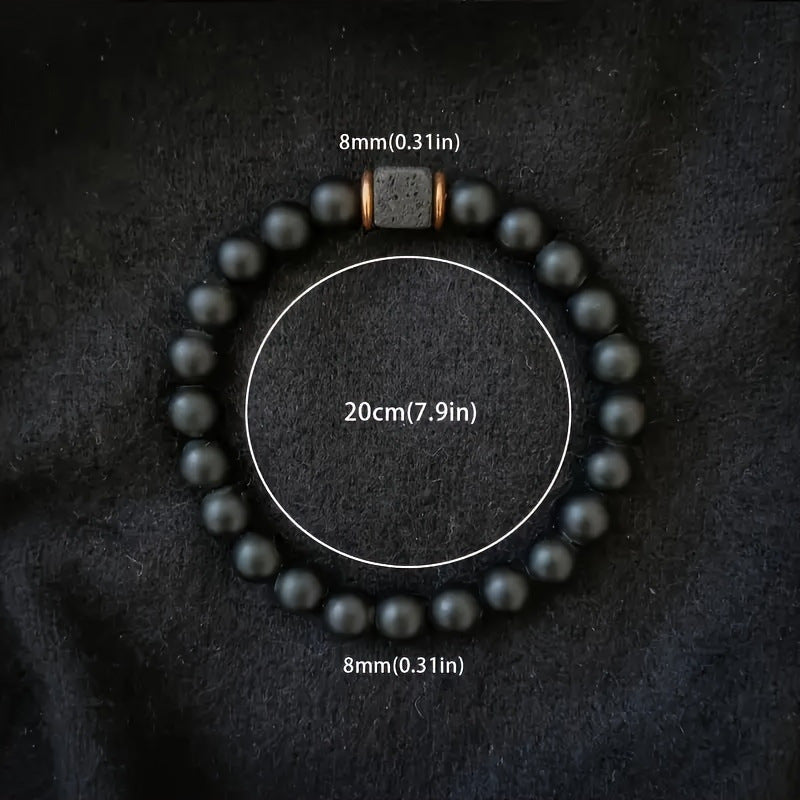 men‘s stone bracelet
