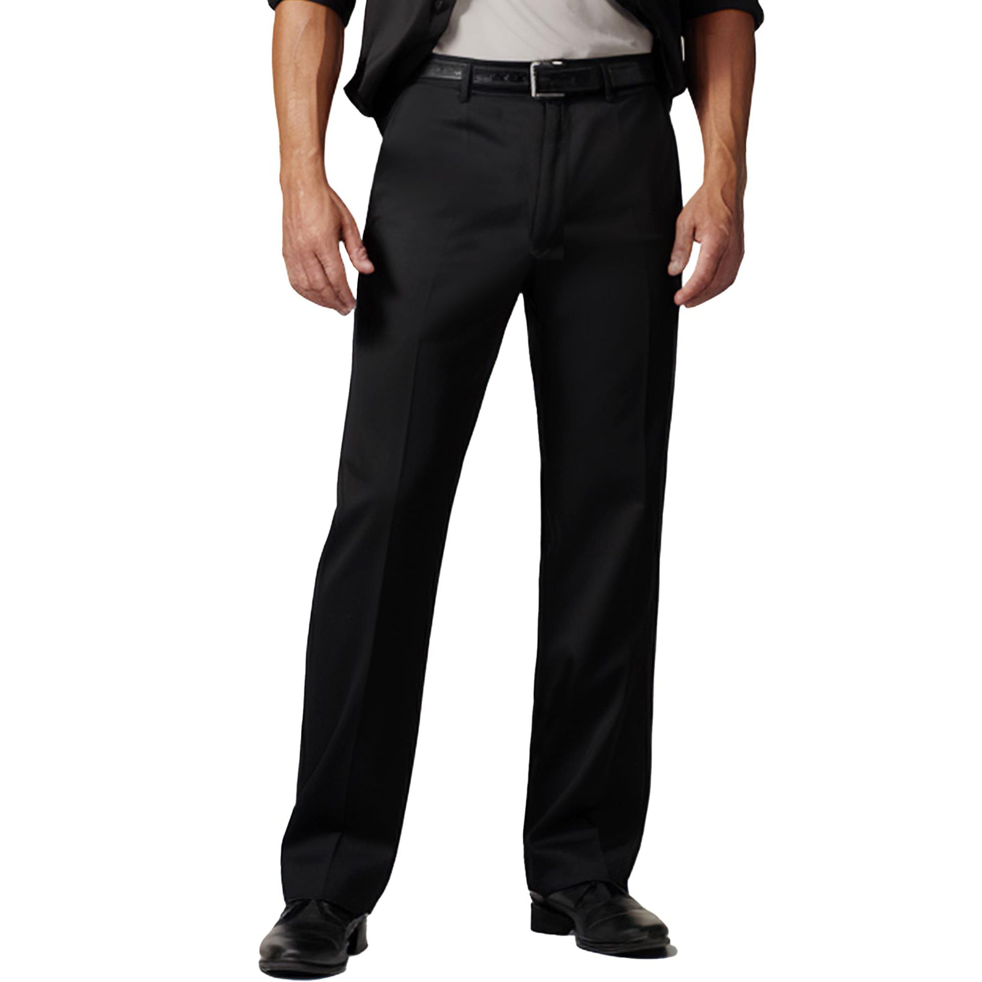 Men's Straight Fit Cotton Blend Dress Pants