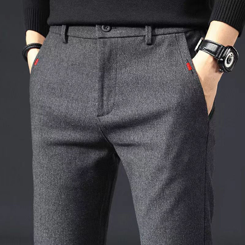 Men's Straight Leg Casual Trousers
