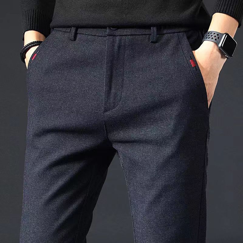 Men's Straight Leg Casual Trousers