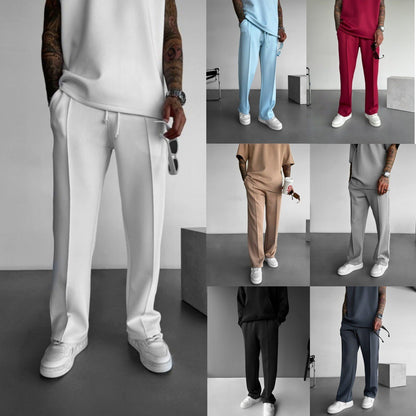 Men's Straight-Leg Casual Trousers