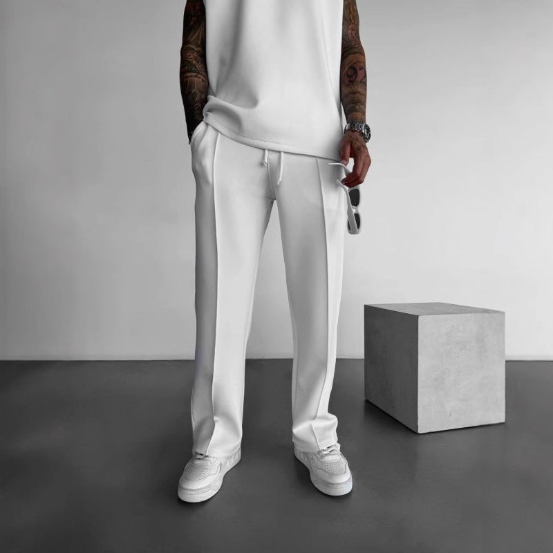 Men's Straight-Leg Casual Trousers