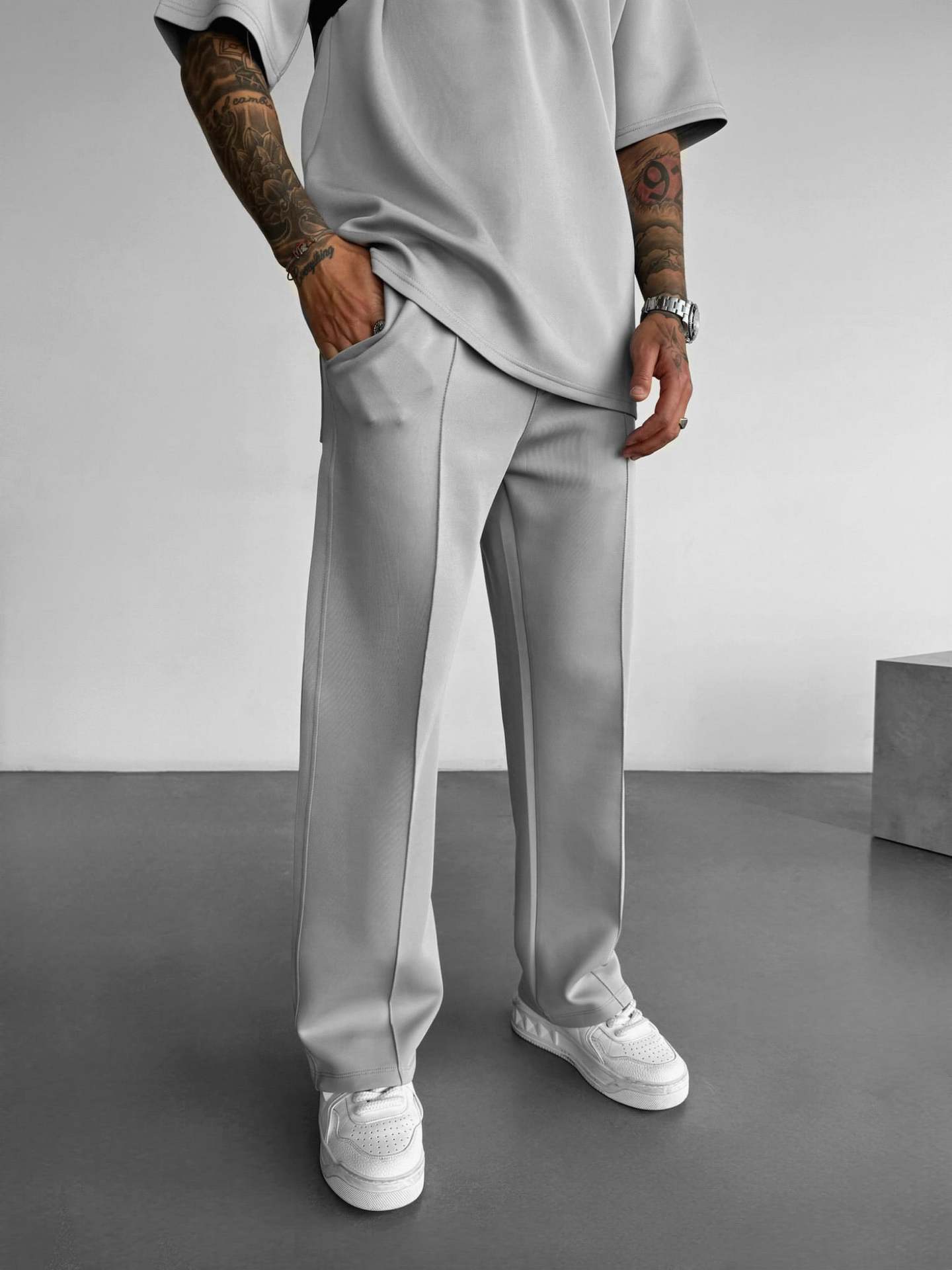 Men's Straight-Leg Casual Trousers