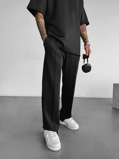 Men's Straight-Leg Casual Trousers