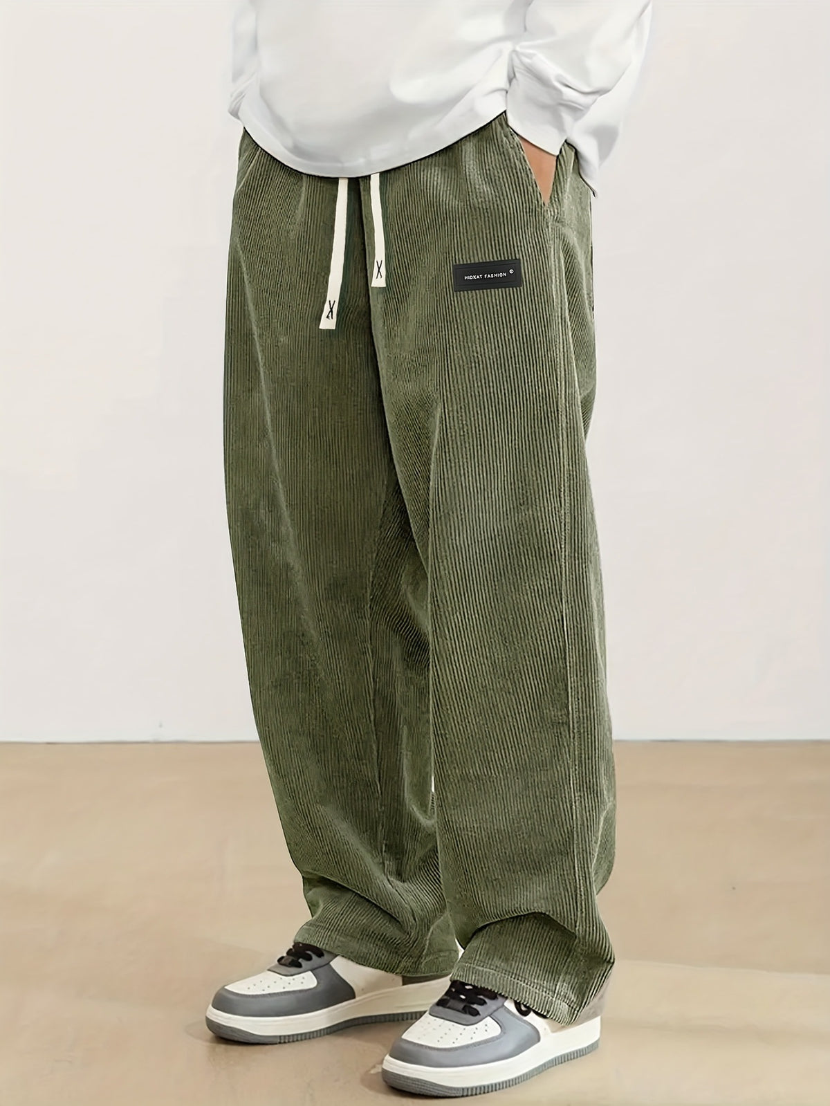 Men's Straight Leg Corduroy Casual Pants