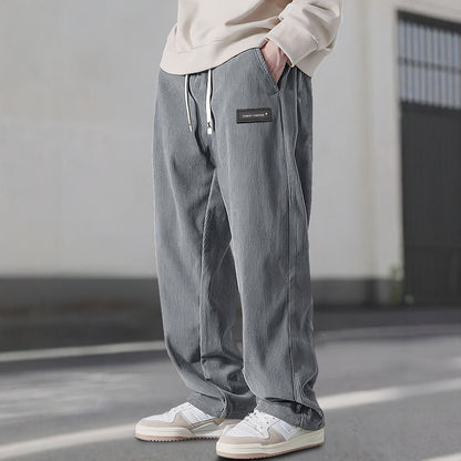 Men's Straight Leg Corduroy Casual Pants