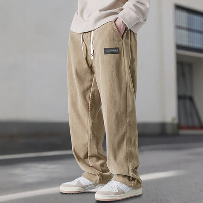 Men's Straight Leg Corduroy Casual Pants