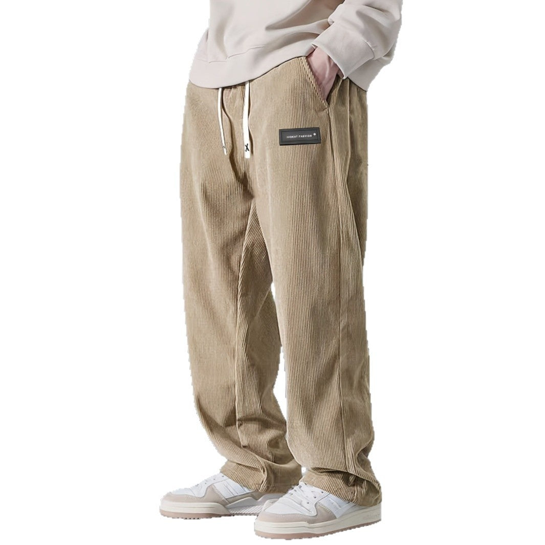 Men's Straight Leg Corduroy Casual Pants