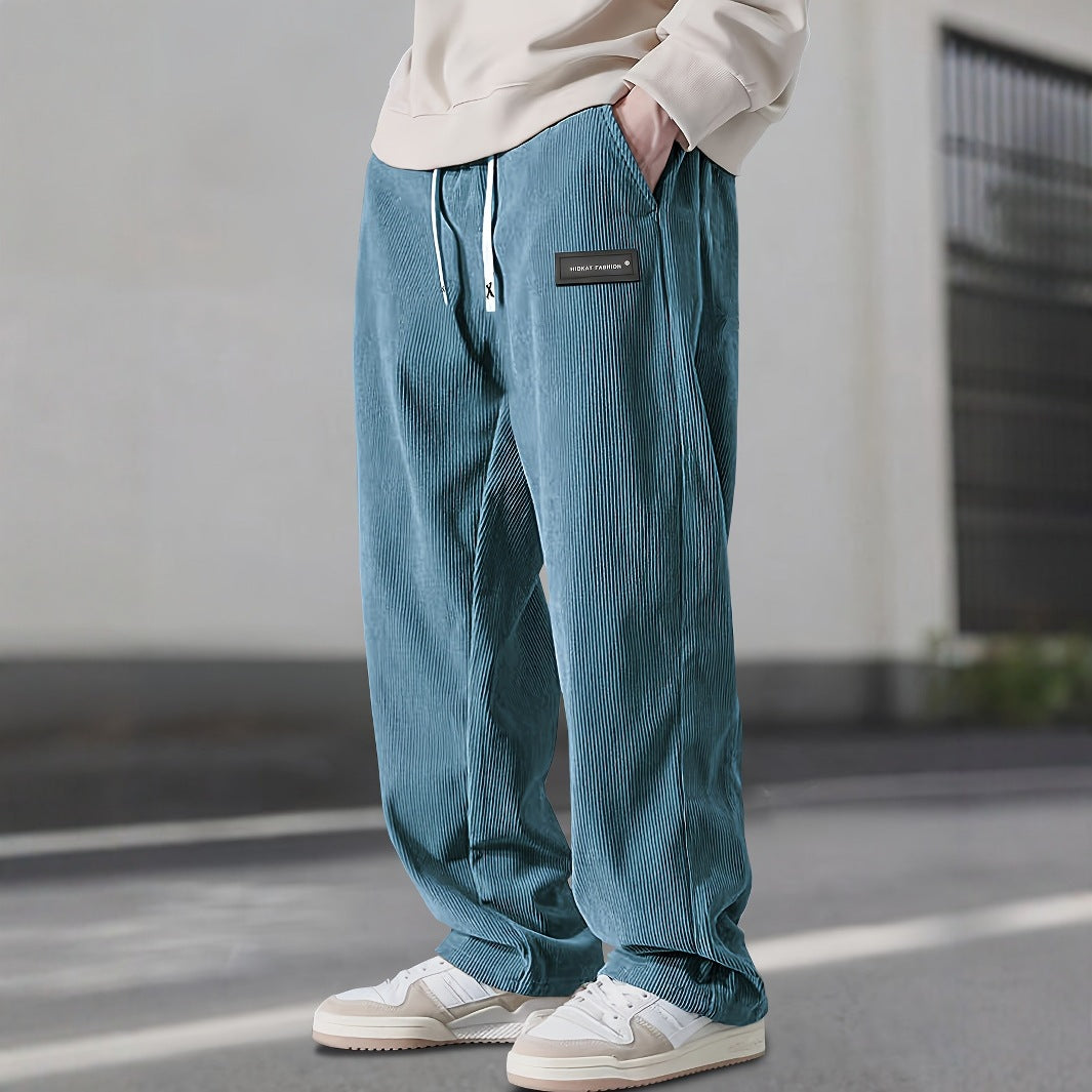 Men's Straight Leg Corduroy Casual Pants