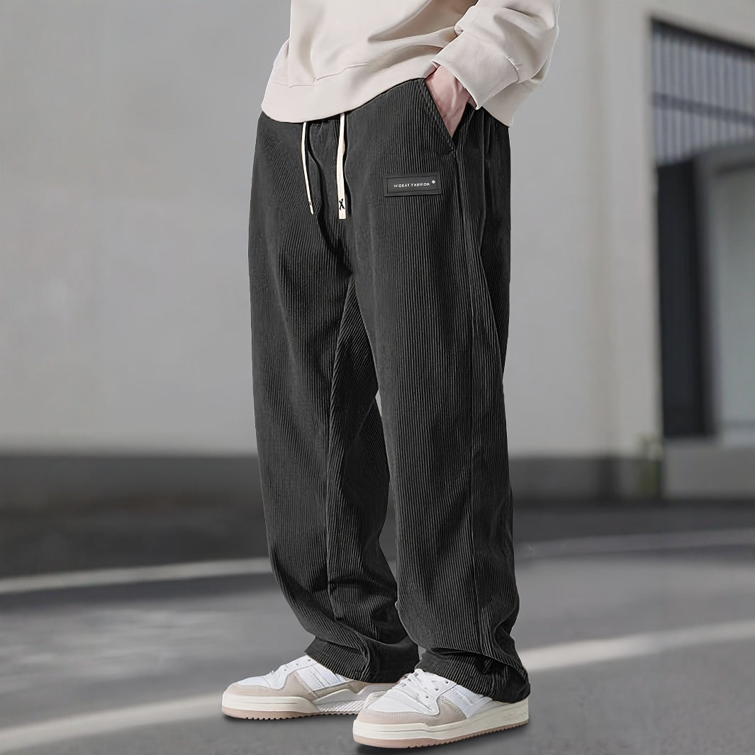 Men's Straight Leg Corduroy Casual Pants